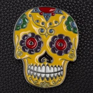Sugar skull Dia los Muertos skull belt buckle Approximately 3.75 fits 1.…